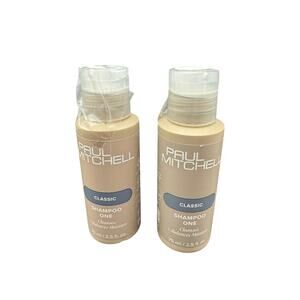 Paul Mitchell Classic Shampoo One Cleanses+Balances Moisture 2.5 fl. oz Lot of 2